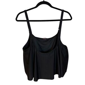 Black Women's Swim Top in XXXL